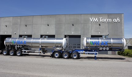 Wibax Logistics - 23,000-litre chemical trailer and 13,000-litre chemical tank