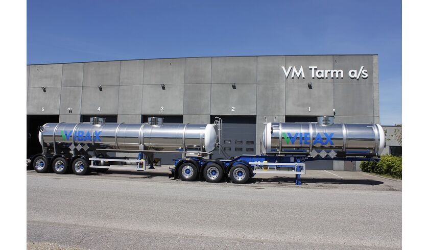 Wibax Logistics - 23.000 liter kemi-semitrailer og 13.000 liter kemitank-påbygning