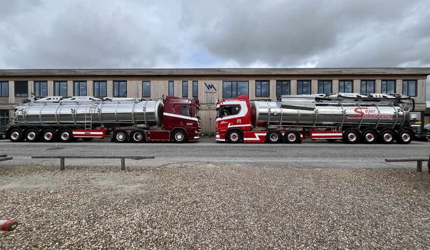 Sejer og Sønnichsen AS 2 stk. 39.000 liter gjødseltank-semitrailer